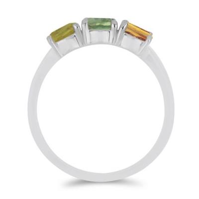 BUY MULTI SAPPHIRE GEMSTONE RING IN 925 SILVER 